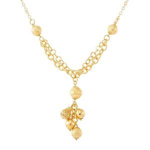 Beaded Tassel Lariat Necklace